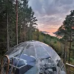 Роскошный шатер Glassigloo Med Panoramautsikt - Nordlys Og Stjernehimmel - Fosen *