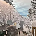 Роскошный шатер Glassigloo Med Panoramautsikt - Nordlys Og Stjernehimmel - Fosen *