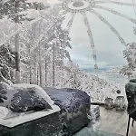 Glassigloo Med Panoramautsikt - Nordlys Og Stjernehimmel - Fosen Husby