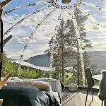 Glassigloo Med Panoramautsikt - Nordlys Og Stjernehimmel - Fosen