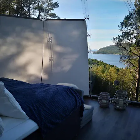 Glassigloo Med Panoramautsikt - Nordlys Og Stjernehimmel - Fosen Οργανωμένο κάμπινγκ *