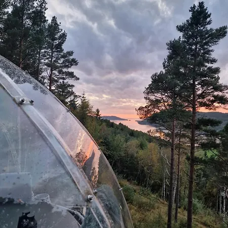 Luxusní stan Glassigloo Med Panoramautsikt - Nordlys Og Stjernehimmel - Fosen