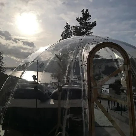 Glassigloo Med Panoramautsikt - Nordlys Og Stjernehimmel - Fosen