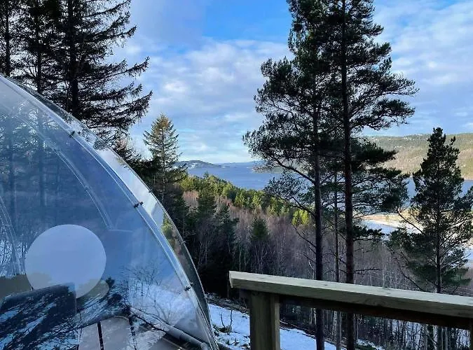 Glassigloo Med Panoramautsikt - Nordlys Og Stjernehimmel - Fosen * Husby
