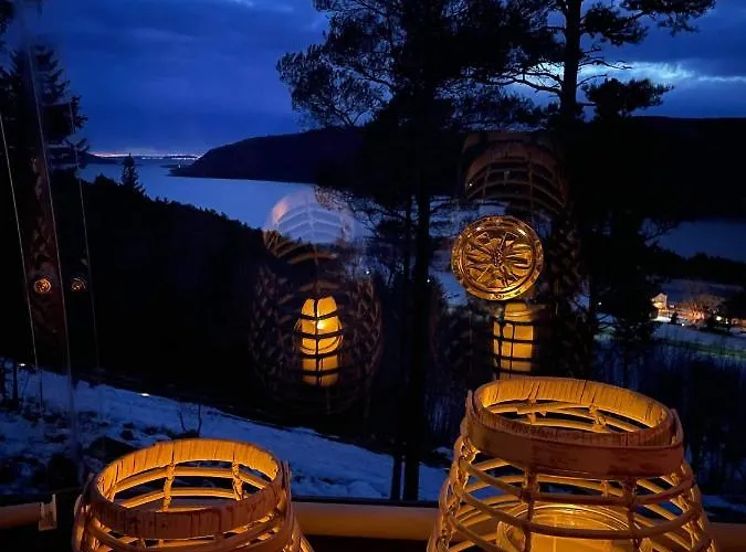 Luxe tent Glassigloo Med Panoramautsikt - Nordlys Og Stjernehimmel - Fosen Husby