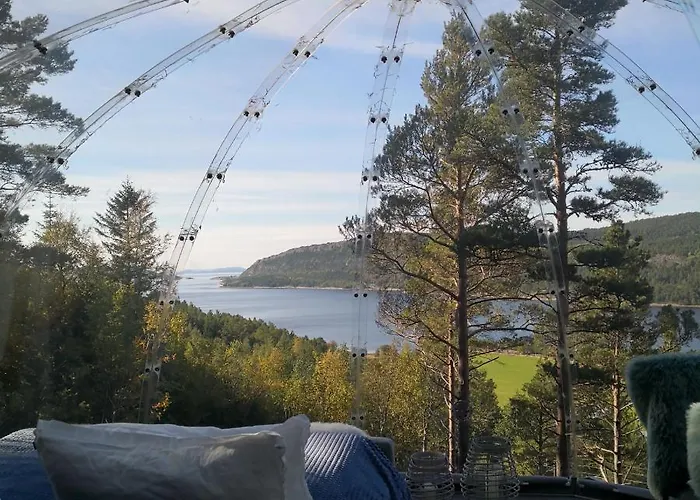 Glassigloo Med Panoramautsikt - Nordlys Og Stjernehimmel - Fosen * Husby