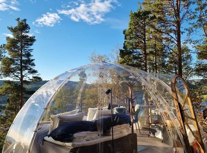 Luxe tent Glassigloo Med Panoramautsikt - Nordlys Og Stjernehimmel - Fosen *