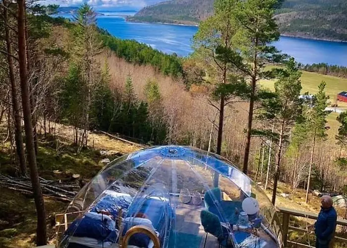 Glassigloo Med Panoramautsikt - Nordlys Og Stjernehimmel - Fosen Husby