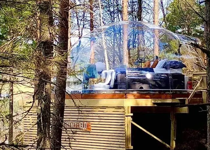 Glassigloo Med Panoramautsikt - Nordlys Og Stjernehimmel - Fosen Husby