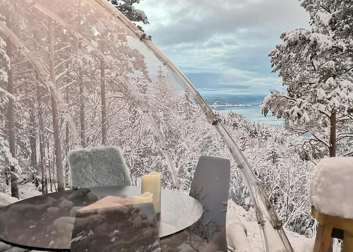 Luxusní stan Glassigloo Med Panoramautsikt - Nordlys Og Stjernehimmel - Fosen *