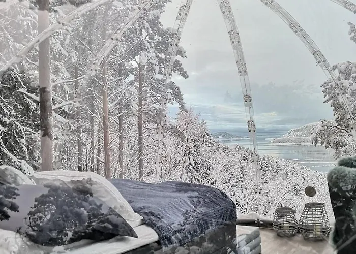Glassigloo Med Panoramautsikt - Nordlys Og Stjernehimmel - Fosen Husby