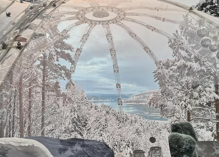 Glassigloo Med Panoramautsikt - Nordlys Og Stjernehimmel - Fosen * Husby
