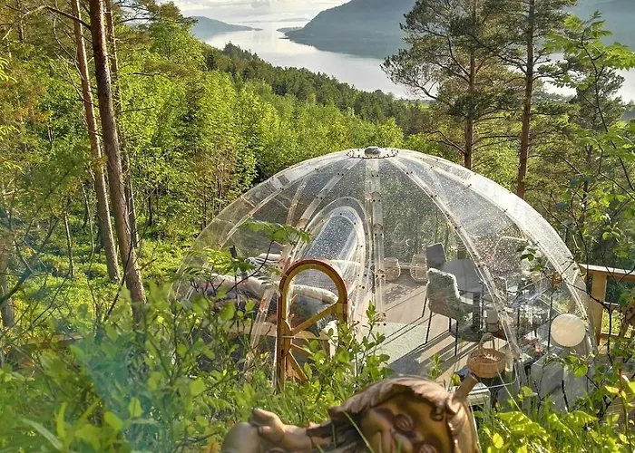 Luxusní stan Glassigloo Med Panoramautsikt - Nordlys Og Stjernehimmel - Fosen