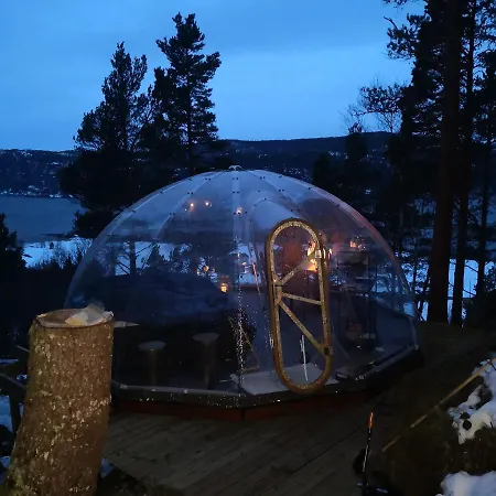 Glassigloo Med Panoramautsikt - Nordlys Og Stjernehimmel - Fosen