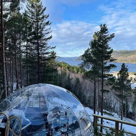 Tente de luxe Glassigloo Med Panoramautsikt - Nordlys Og Stjernehimmel - Fosen