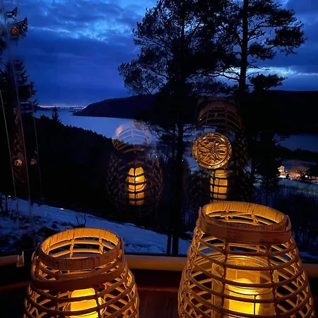 Tente de luxe Glassigloo Med Panoramautsikt - Nordlys Og Stjernehimmel - Fosen Husby