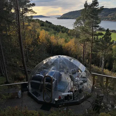 Glassigloo Med Panoramautsikt - Nordlys Og Stjernehimmel - Fosen Tente de luxe Husby