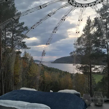 Glassigloo Med Panoramautsikt - Nordlys Og Stjernehimmel - Fosen * Husby