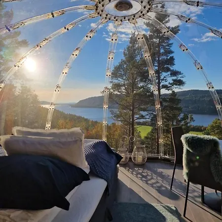 Glassigloo Med Panoramautsikt - Nordlys Og Stjernehimmel - Fosen * Husby