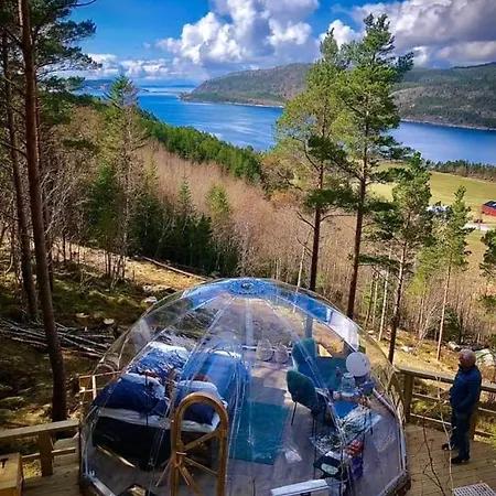 Glassigloo Med Panoramautsikt - Nordlys Og Stjernehimmel - Fosen Husby