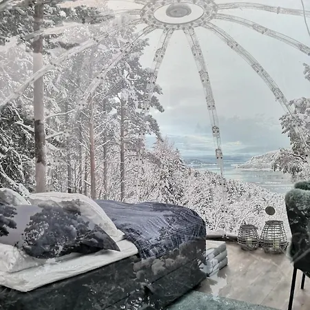 Glassigloo Med Panoramautsikt - Nordlys Og Stjernehimmel - Fosen Husby