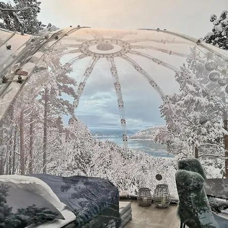 Glassigloo Med Panoramautsikt - Nordlys Og Stjernehimmel - Fosen * Husby