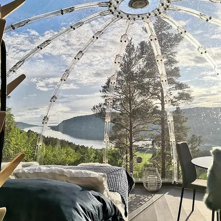 Glassigloo Med Panoramautsikt - Nordlys Og Stjernehimmel - Fosen